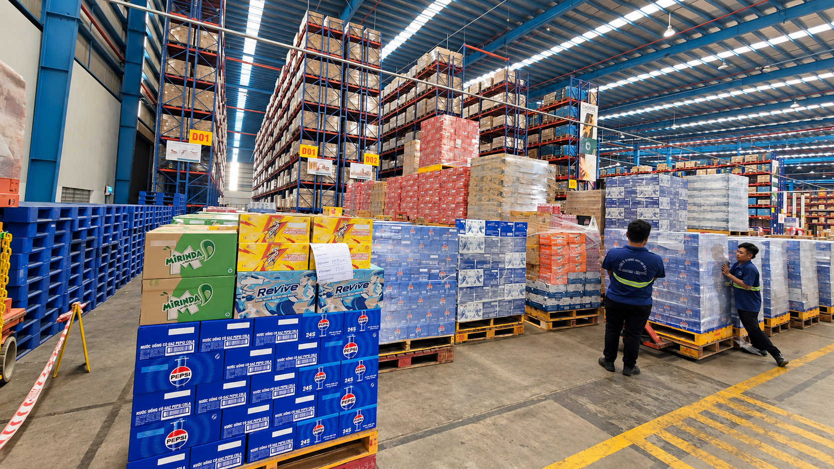 Kho hàng FMCG của Tuấn Trinh Logistics